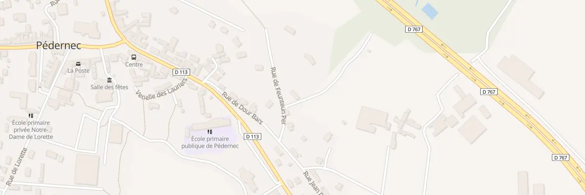 Plan du 4 Rue Feunten Per à Pédernec
