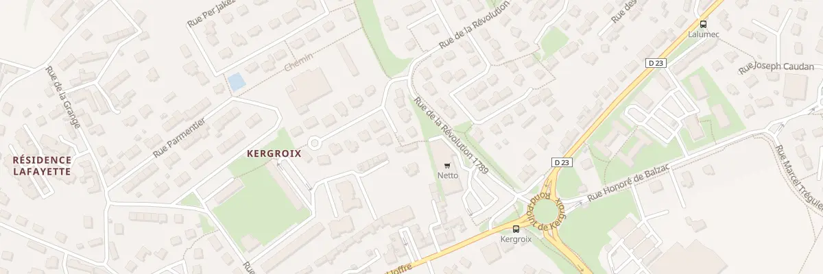 Plan du 5 Imp Rouget de Lisle à Hennebont