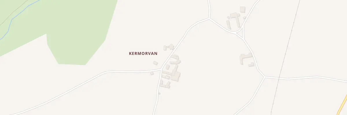 Plan du 6 Kermorvan à Pont-Melvez