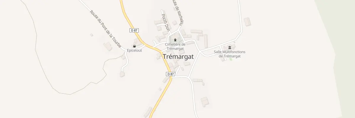 Plan du 5036 Au Bourg à Trémargat