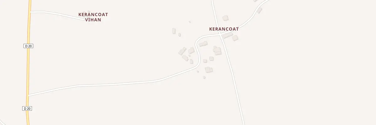 Plan du 5 Kerancoat à Pont-Melvez