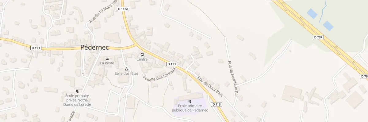 Plan du 25 Rue de Guingamp à Pédernec