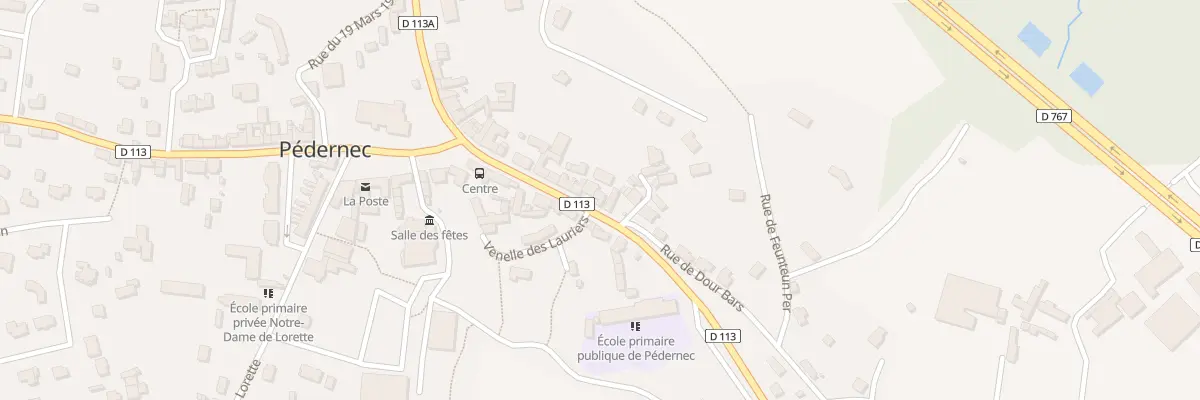 Plan du 23 Rue de Guingamp à Pédernec