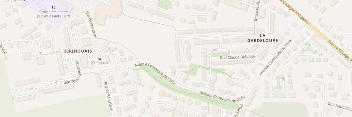 Plan du 10 Rue Camille Saint-Saëns à Hennebont
