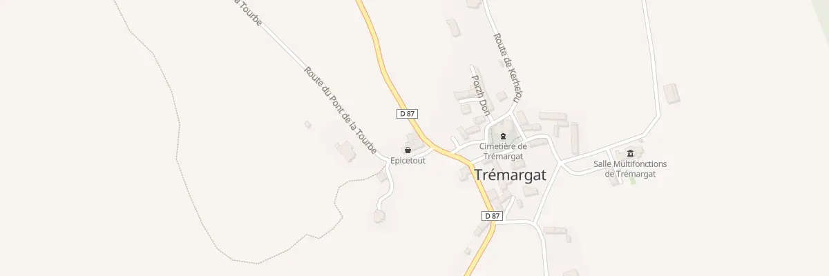 Plan du 3 Rte du Lavoir à Trémargat