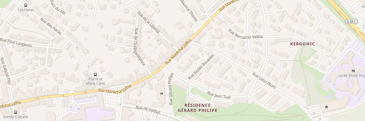 Plan du 94 Rue Mal Joffre à Hennebont