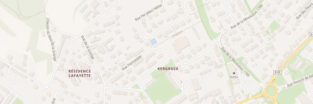 Plan du 30 Rue Parmentier à Hennebont
