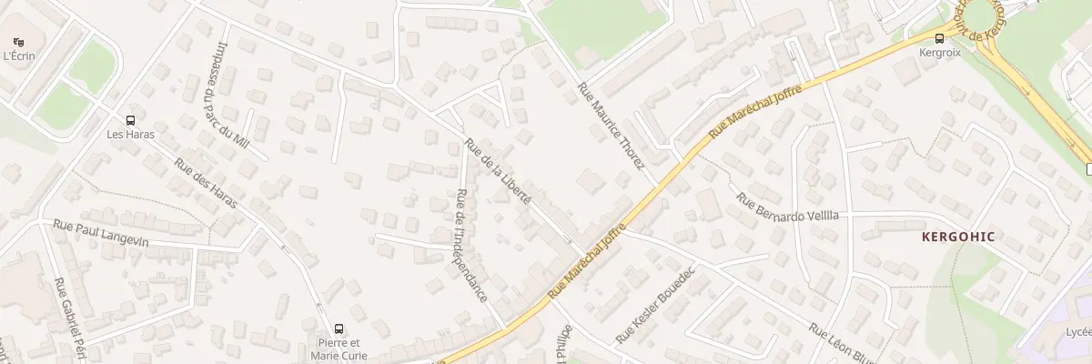Plan du 14 Rue de la Liberté à Hennebont