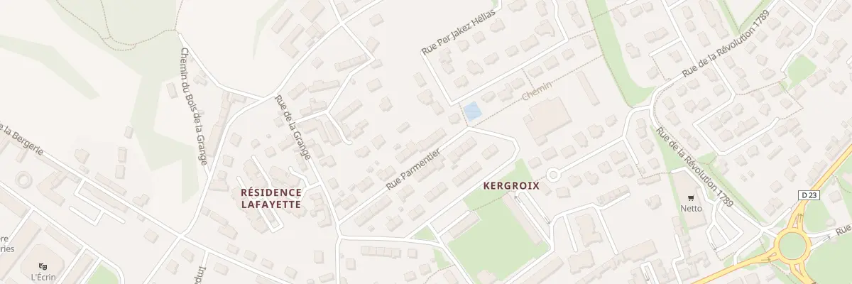 Plan du 19 Rue Parmentier à Hennebont