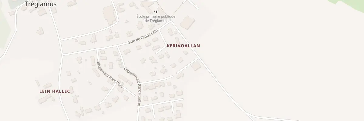 Plan du 4 Kerivoallan à Tréglamus