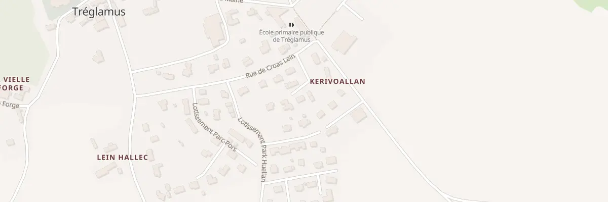 Plan du 3 Croas Lein à Tréglamus