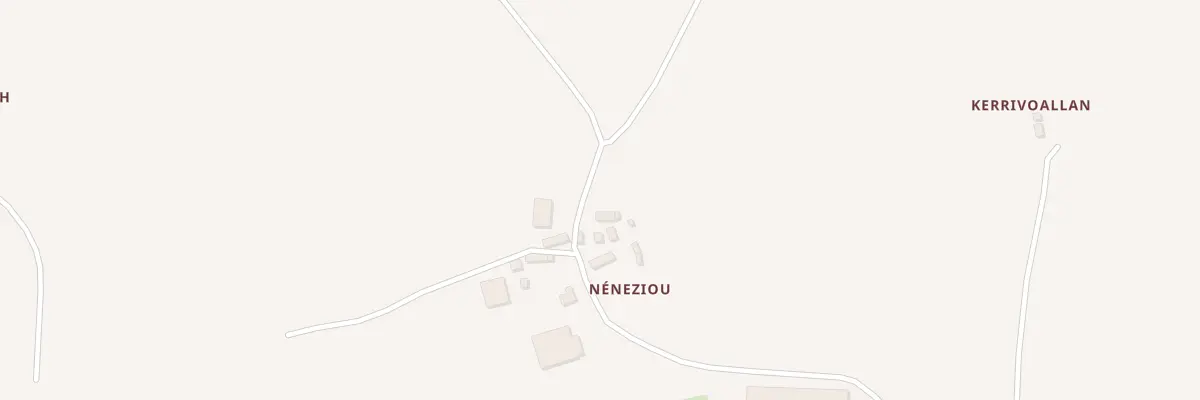 Plan du 2 Nénéziou à Gurunhuel