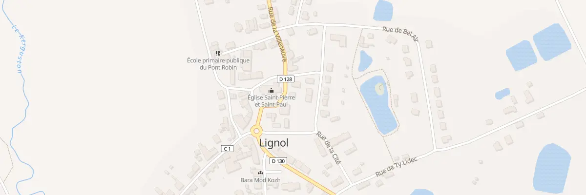 Plan du 2 Pl de l’Eglise à Lignol