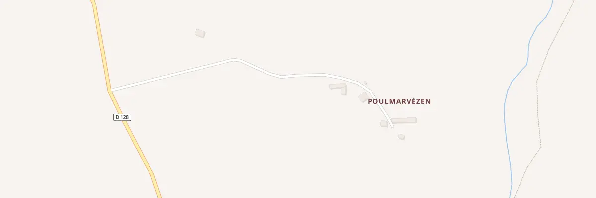 Plan du 2 Poulmarvezen à Ploërdut