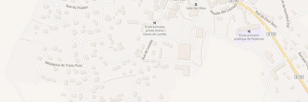 Plan du 9 Rue de Lorette à Pédernec