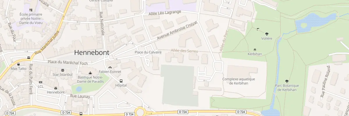 Plan du 4 All des Serres à Hennebont