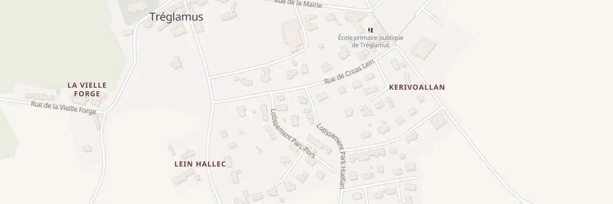 Plan du 11 Rue de Croas Lein à Tréglamus