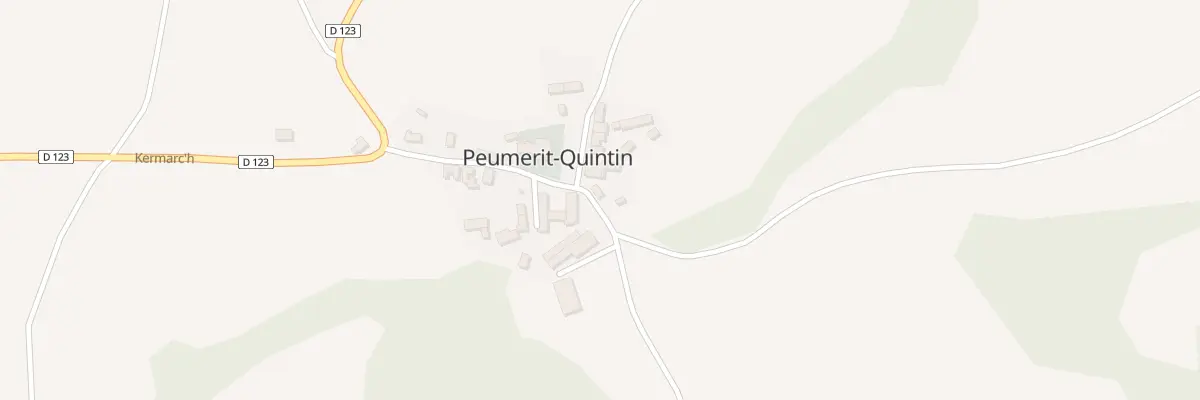Plan du 45 Le Bourg à Peumerit-Quintin