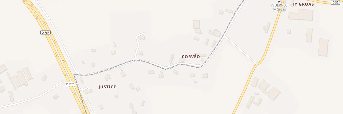 Plan du 12B Korveou à Bégard