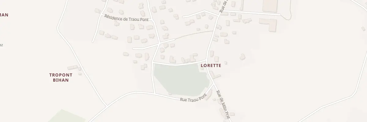 Plan du 20 Rue de Lorette à Pédernec