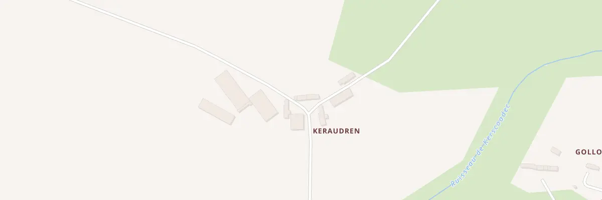 Plan du 36 Keraudren à Plounévez-Quintin