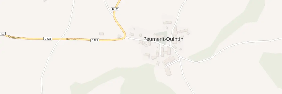 Plan du 5033 Le Bourg à Peumerit-Quintin
