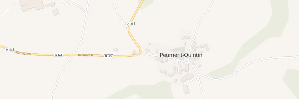Plan du 8 Le Bourg à Peumerit-Quintin