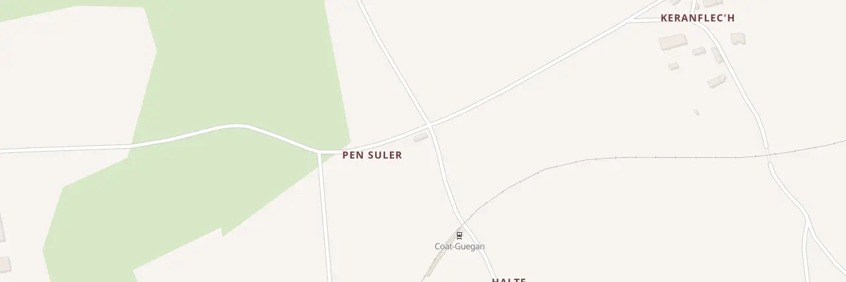 Plan du 1 Halte à Pont-Melvez