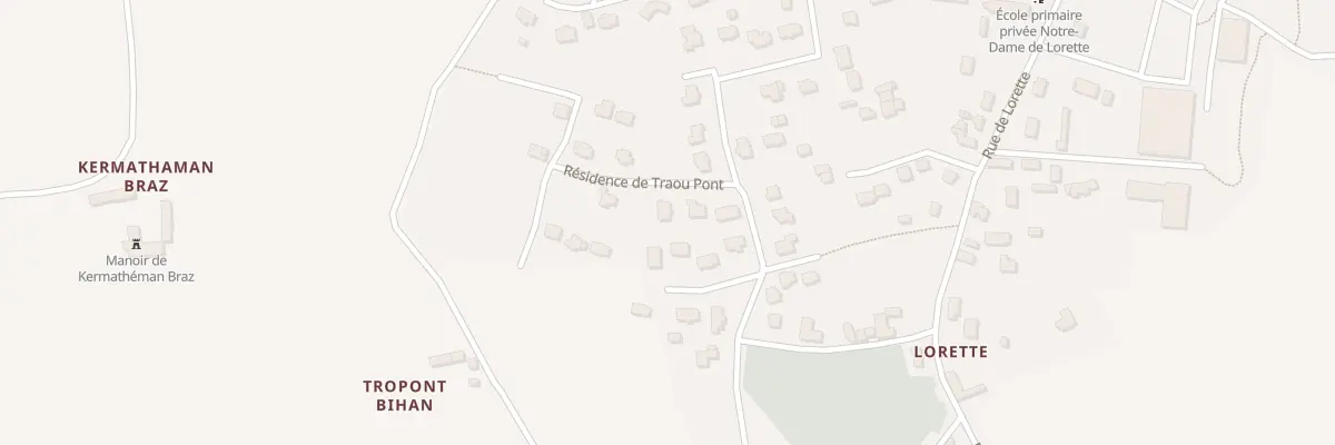 Plan du 21 Res de Traou Pont à Pédernec