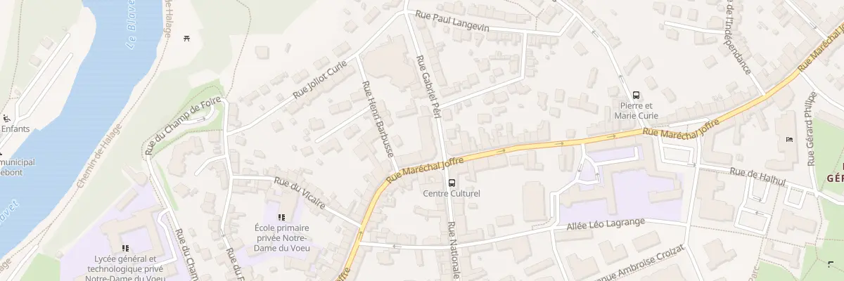 Plan du 1 Rue Gabriel Péri à Hennebont