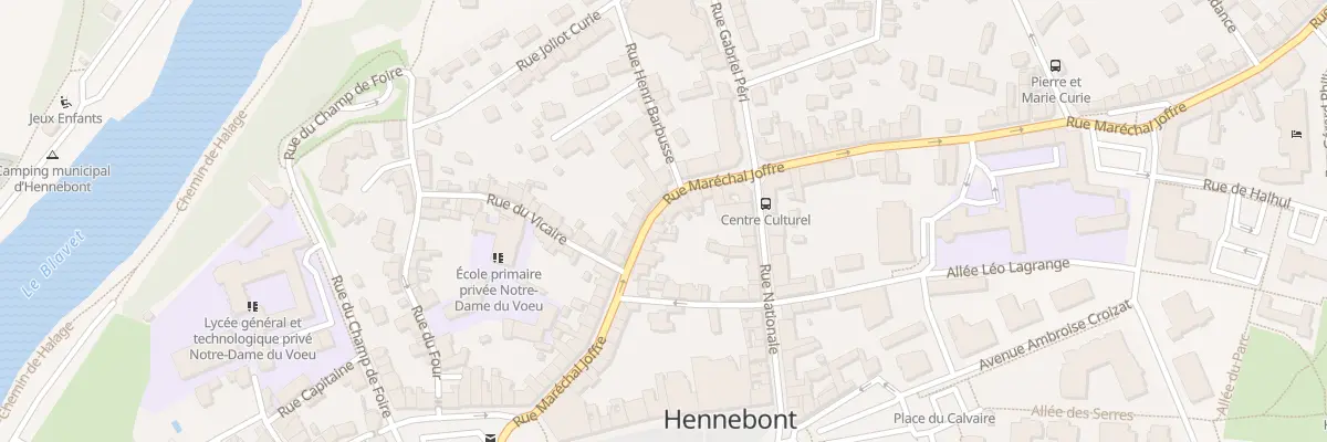 Plan du 30 Rue Mal Joffre à Hennebont