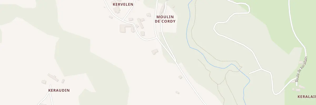 Plan du 11 Kervelen à Plouguernével