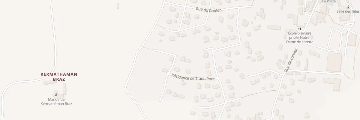 Plan du 21 Parc Bras Huellan à Pédernec