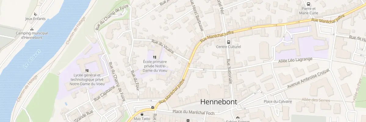 Plan du 43B Rue Mal Joffre à Hennebont