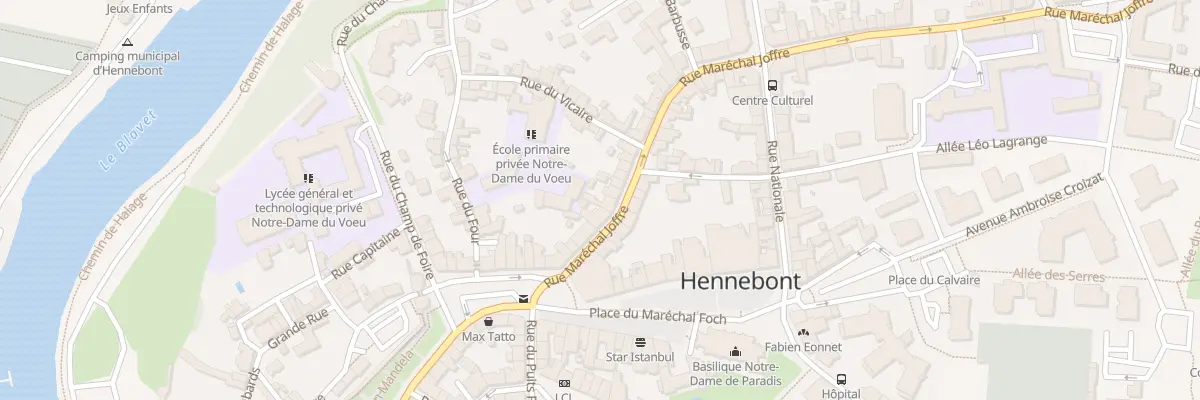 Plan du 33 Rue Mal Joffre à Hennebont