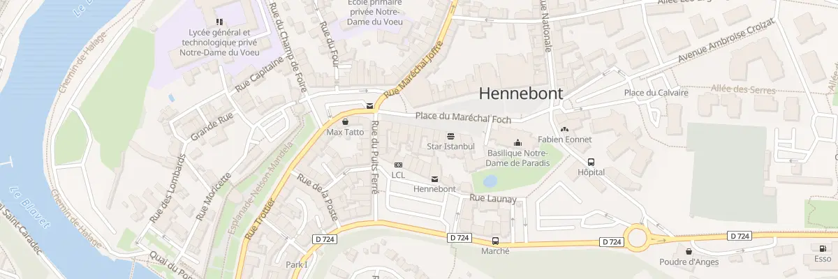Plan du 10 Pl Mal Foch à Hennebont