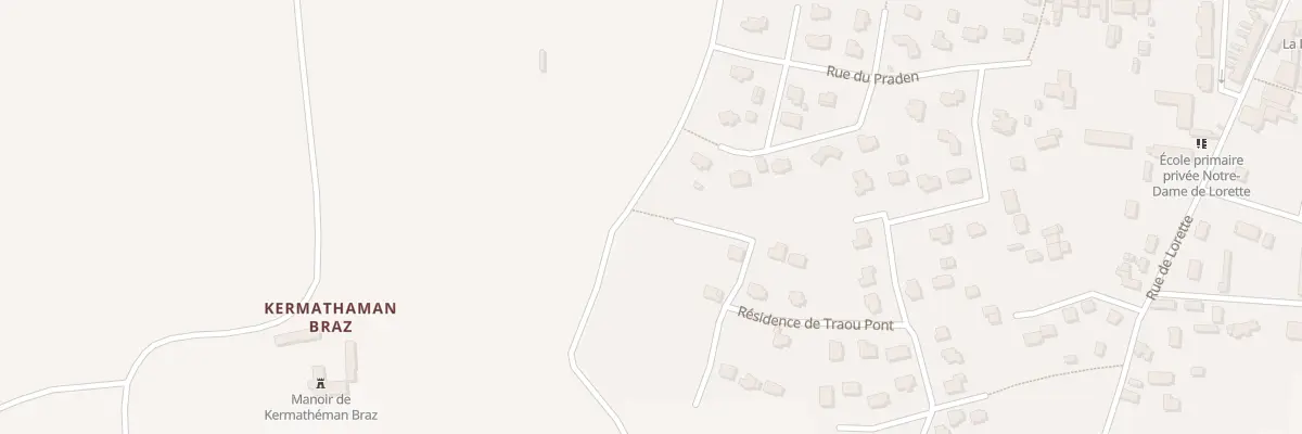 Plan du 9000 Parc Bras Huellan à Pédernec