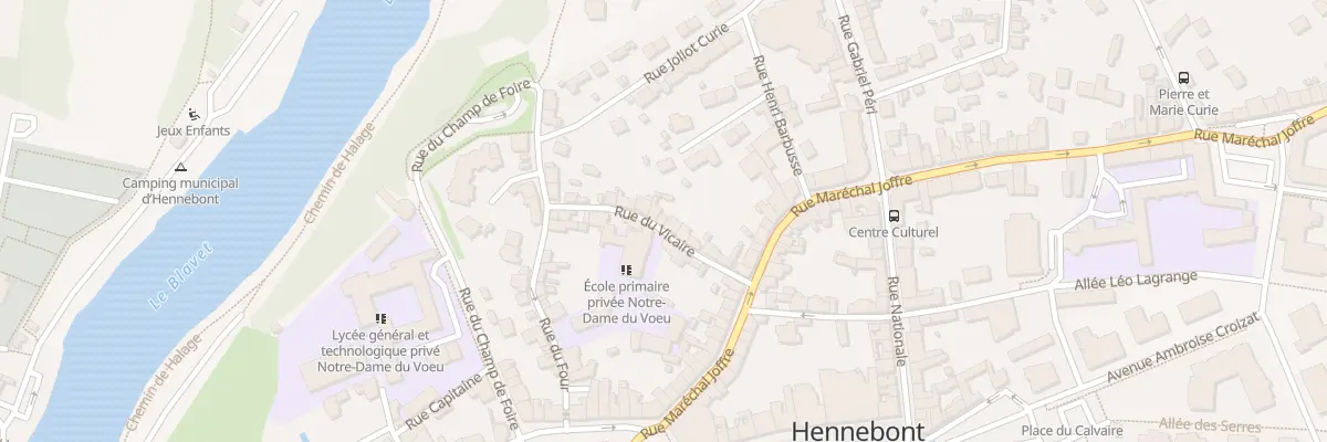 Plan du 14 Rue du Vicaire à Hennebont