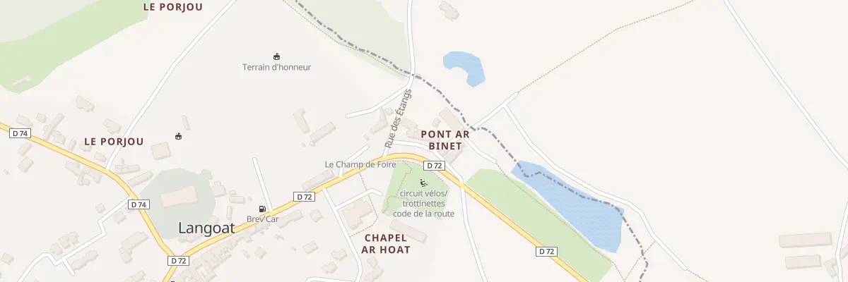 Plan du 5016 Pont Ar Binet à Langoat