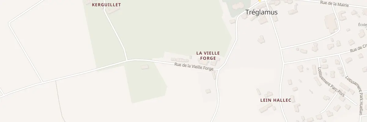 Plan du 8 Rue de la Vieille Forge à Tréglamus