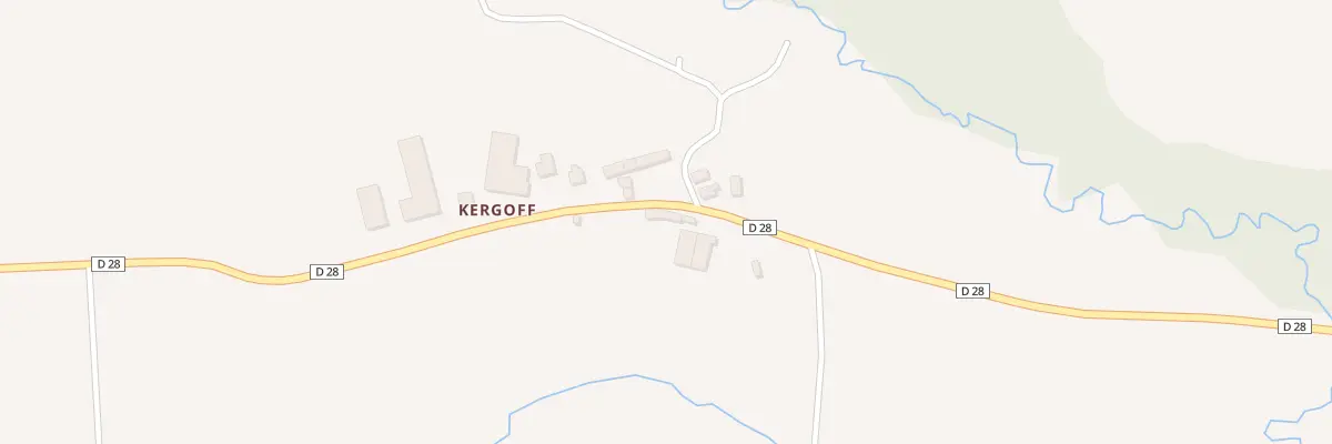 Plan du 3 Kergoff à Maël-Pestivien