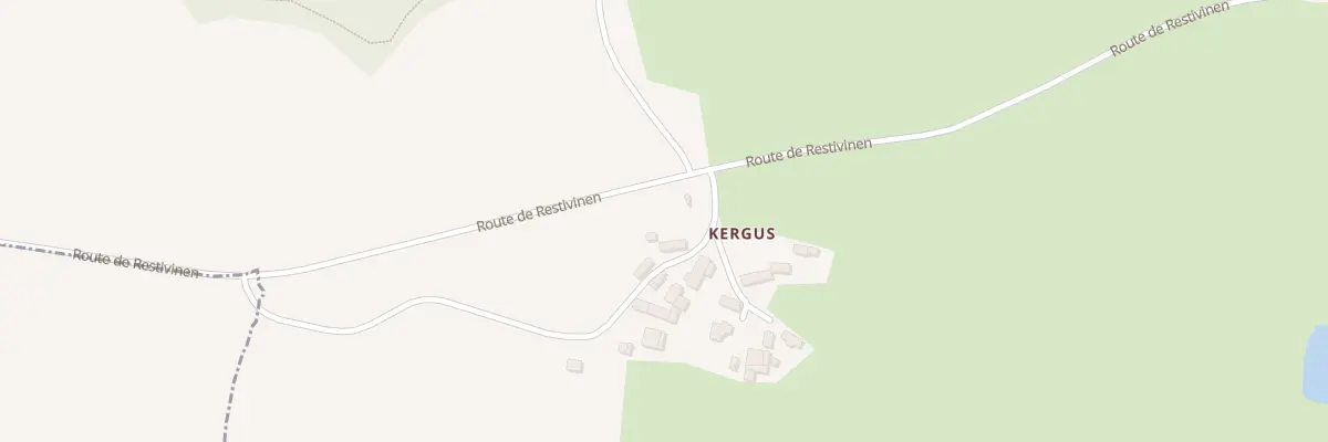 Plan du 1 Kergus à Plouguernével