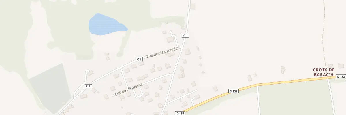 Plan du 6 Cite des Ecureuils à Ploërdut