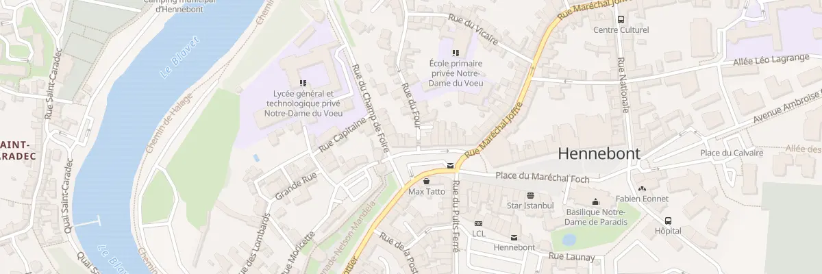 Plan du 5 Rue Mal Joffre à Hennebont