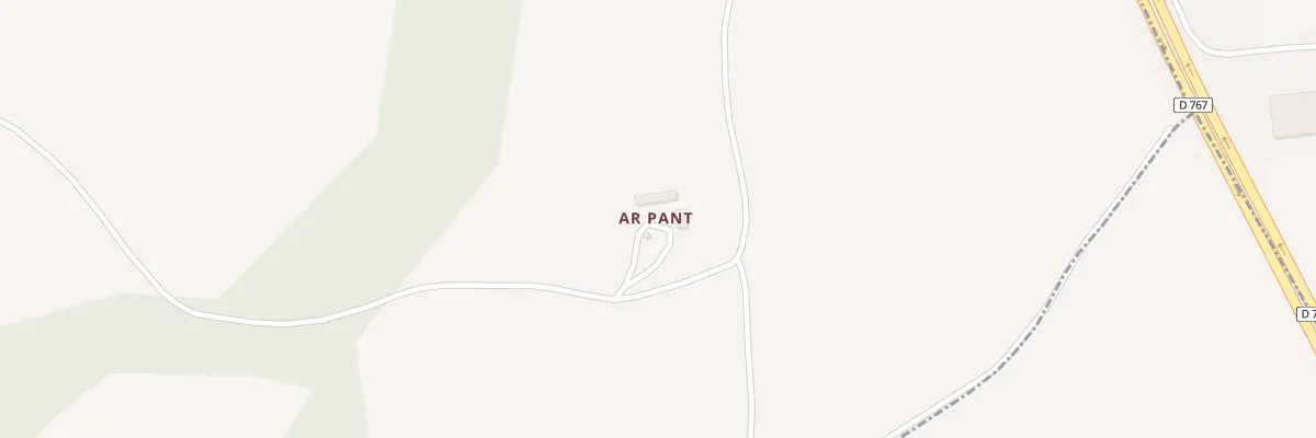 Plan du 1 Ar Pant à Bégard