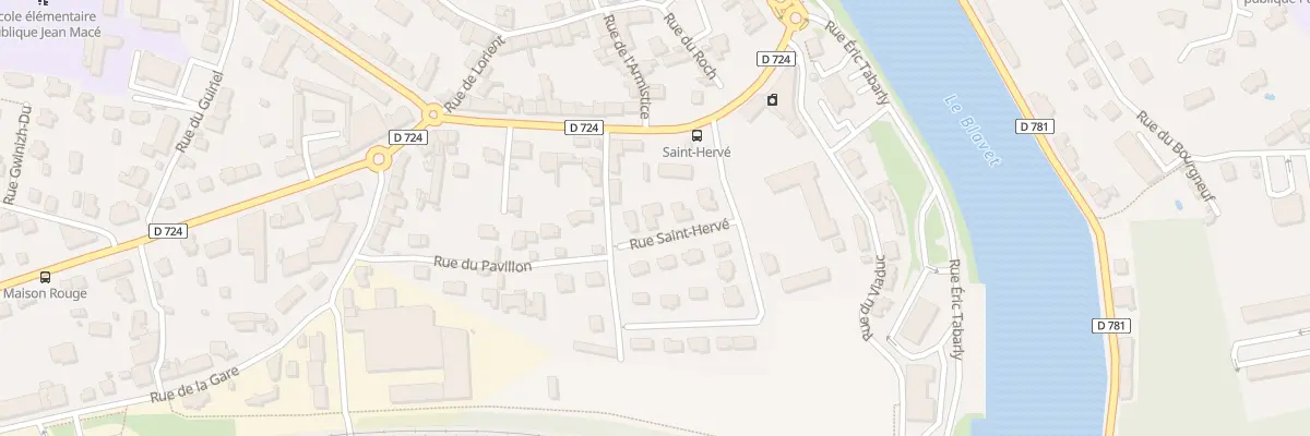 Plan du 6 Rue Saint-Hervé à Hennebont