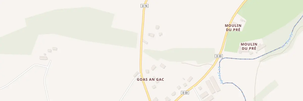 Plan du 5 Goas an Gac à Langoat