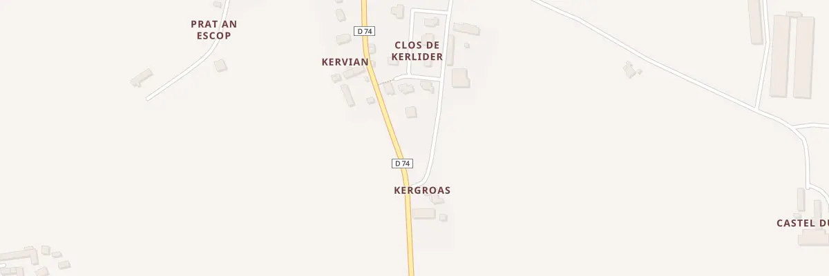 Plan du 7 Kervian à Langoat