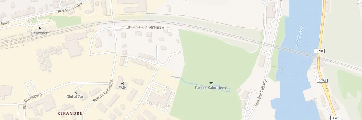 Plan du 22 Rue Clément Ader à Hennebont