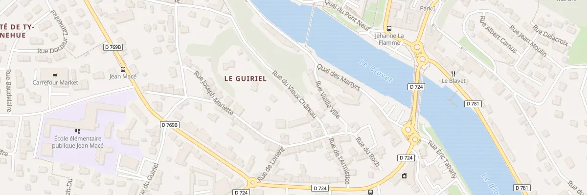 Plan du 5T Rue du Vieux Château à Hennebont